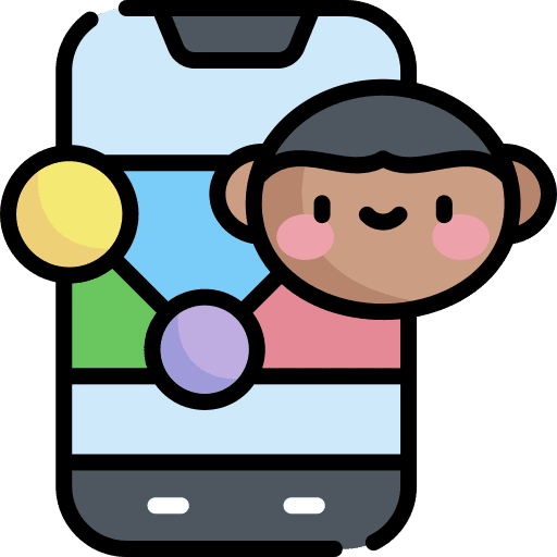 Contacts smartphone touch screen communications icon