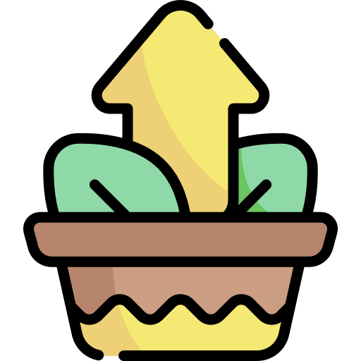 Growth increase investment up icon