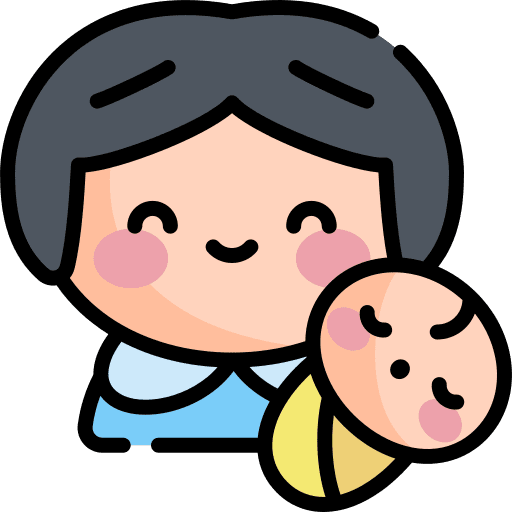 Mother people babysitter kid and baby icon