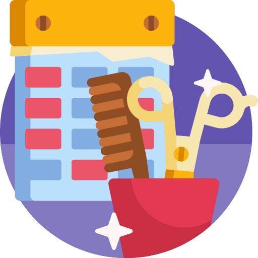 Hairdresser commerce and shopping barber hairdresser icon