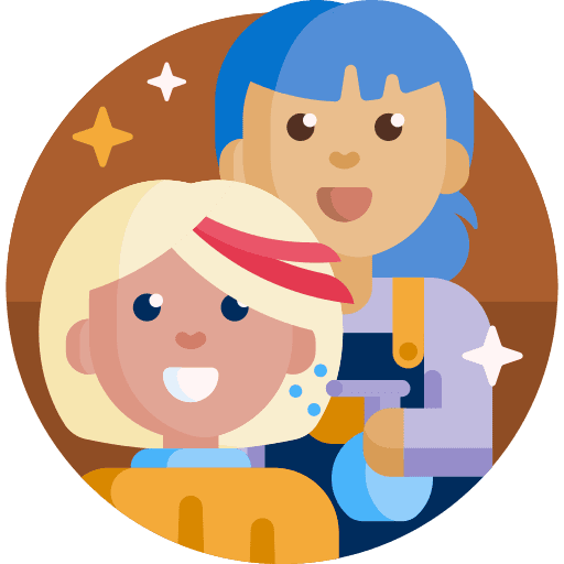 Hairstyling hairdresser hairstyling commerce and shopping icon