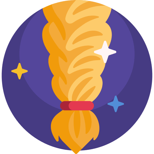 Braid braid long hair hair icon