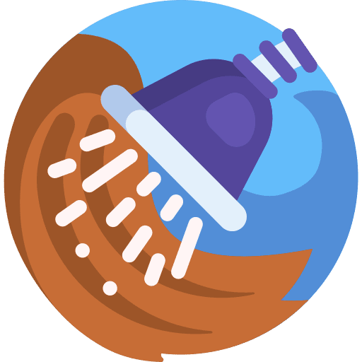 Hair washing healthcare and medical humanpictos hair icon