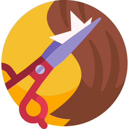 Haircut haircut commerce and shopping hairdresser icon