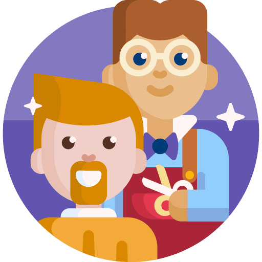 Man barber boy man icon