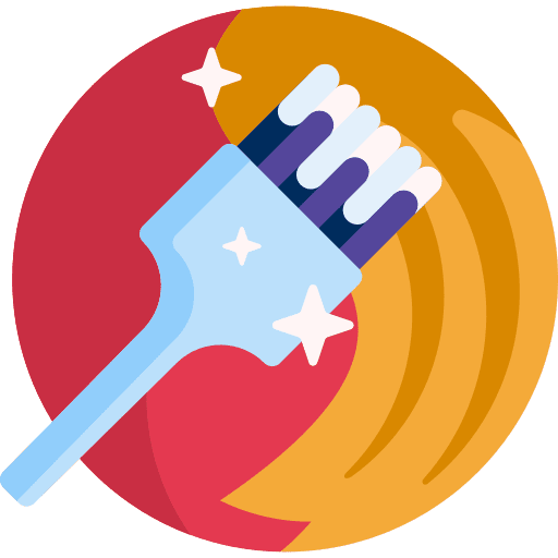 Hair hair color sample hair salon accesory icon