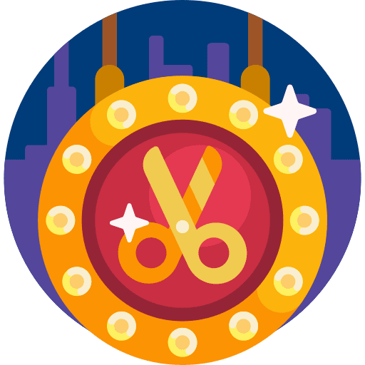 Hairdresser commerce and shopping barber shop icon