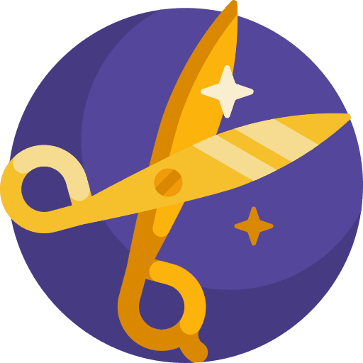 Scissors cut handcraft commerce and shopping icon