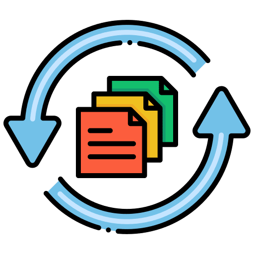 Backlog sheets document scrum icon