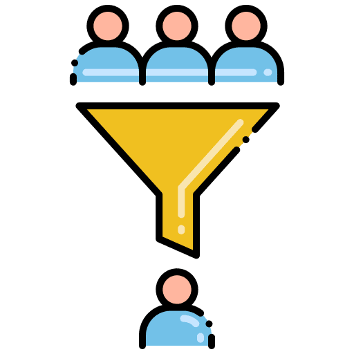 Conversion rate marketing filter conversion icon