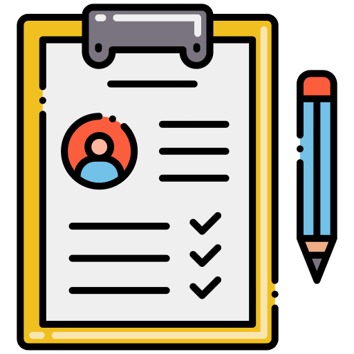 Testing list pencil testing icon