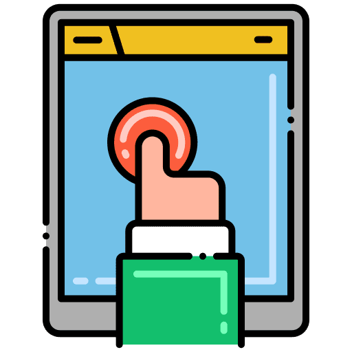 Button smartphone communication contact icon