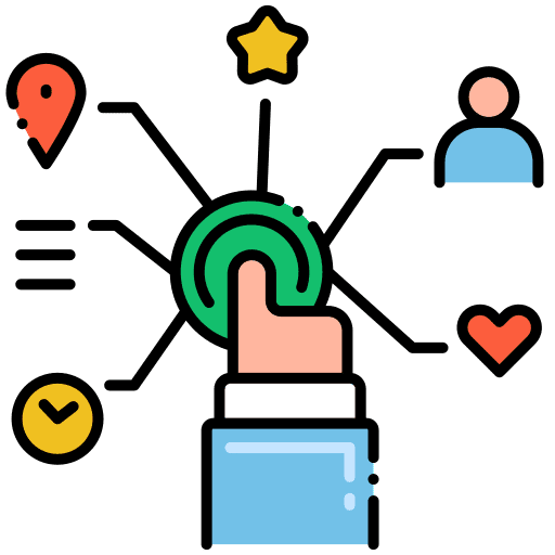 Clickstream social media analytics clickstream icon