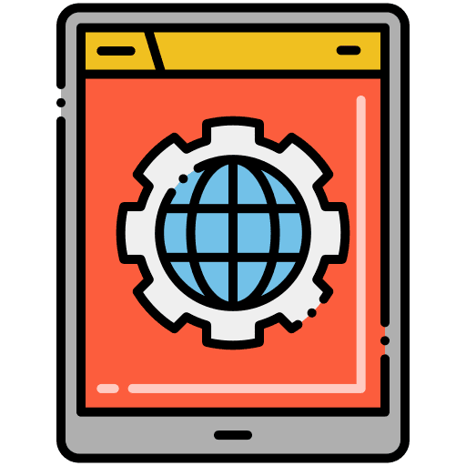 Content management system symbol seo and web diagram icon