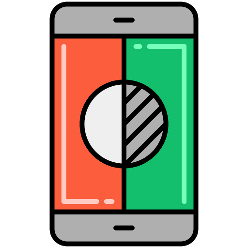 Contrast hobbies and free time button light icon