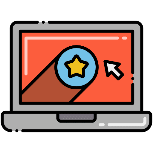 Graphic design screen interface technology icon