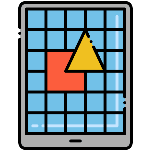 Grid design grids art and design icon