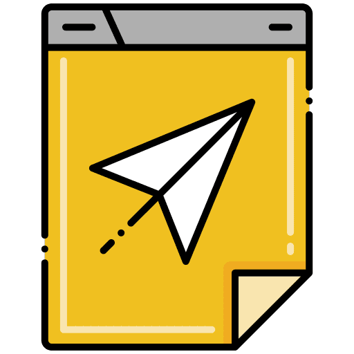 Landing page plane webpages pages icon