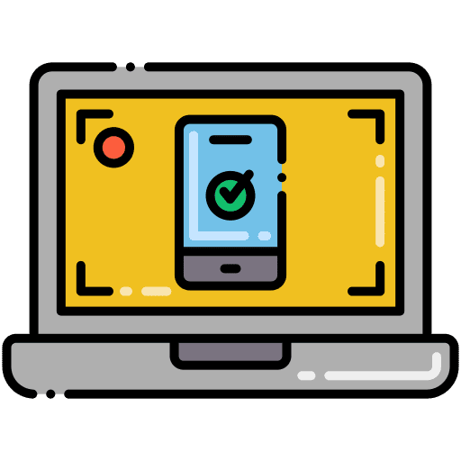 Usability testing electronics laptop icon