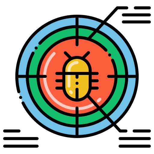 Quality assurance protect firewall bugs icon