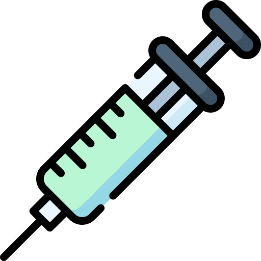 Syringe tools and utensils drug healthcare and medical icon