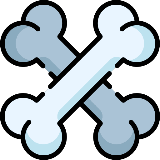 Bones body parts bone health icon