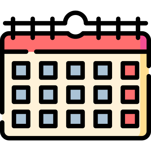 Schedule time and date calendar healthcare and medical icon