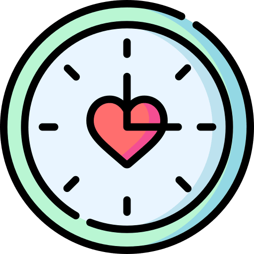Clock hour watch time icon