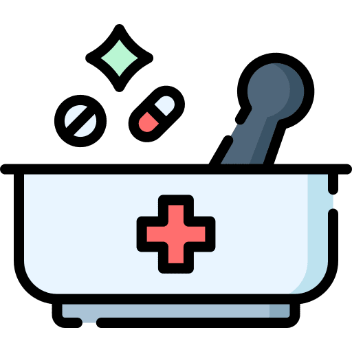 Mortar medicine beauty aromatherapy icon