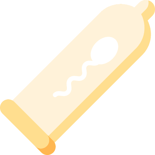 Condom rubber penis safety icon