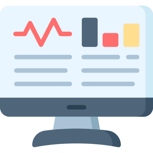 Monitor monitor profit increase icon