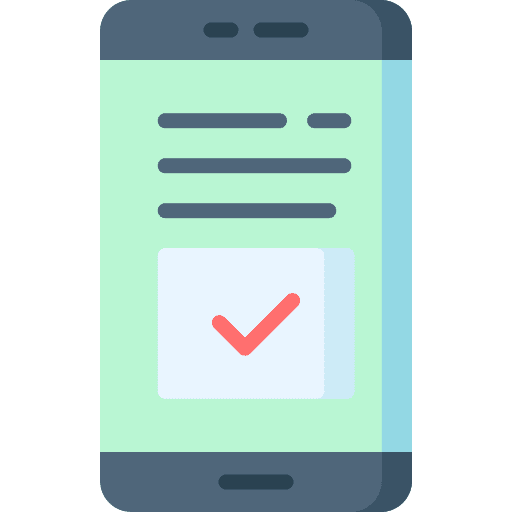 Receipt ambulance smartphone ticket icon