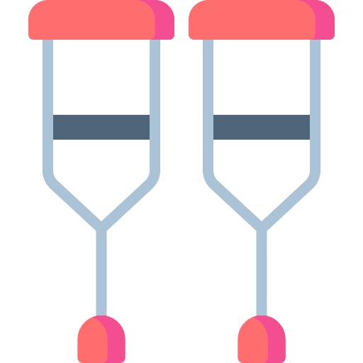 Crutch ambulances crutch emergency icon