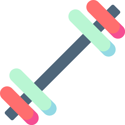 Dumbbell medical automobile emergency icon
