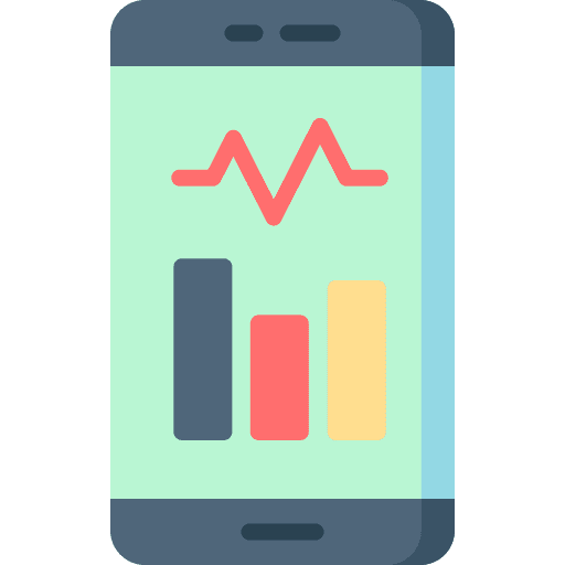 Medicine ambulance smartphone vehicle icon