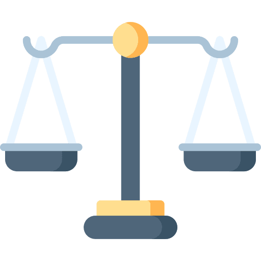 Scale truth justice law icon
