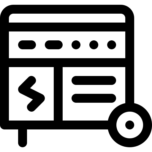 Electric generator alternator generator electronics icon