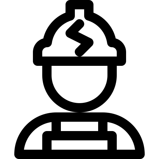 Electrician man avatar electrician icon