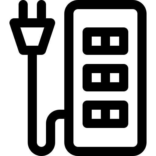 Socket multi cable multiple icon