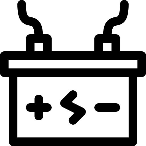 Accumulator transportation charging battery accumulator icon