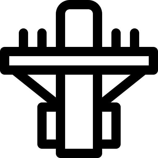 Electric pole electric pole post electronics icon