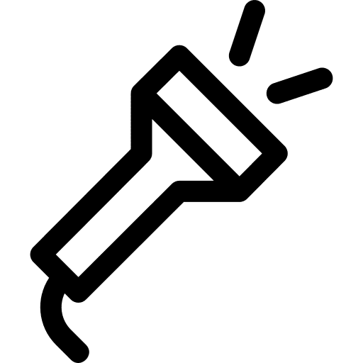 Flashlight sports and competition tools and utensils lantern icon