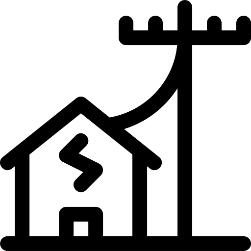 House electronics electricity appliances icon