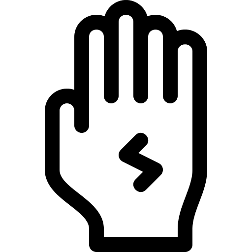 Glove security glove electricity icon