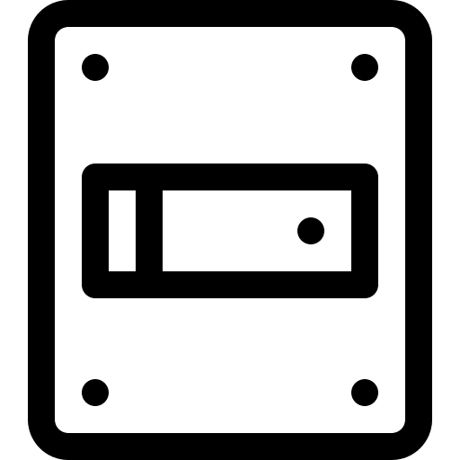 Light switch switch light construction and tools icon