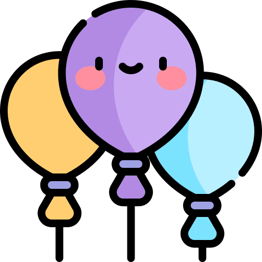 Balloons celebration decoration balloons icon