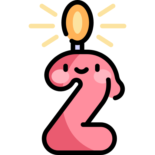 Birthday candle birthday and party decoration ornamental icon