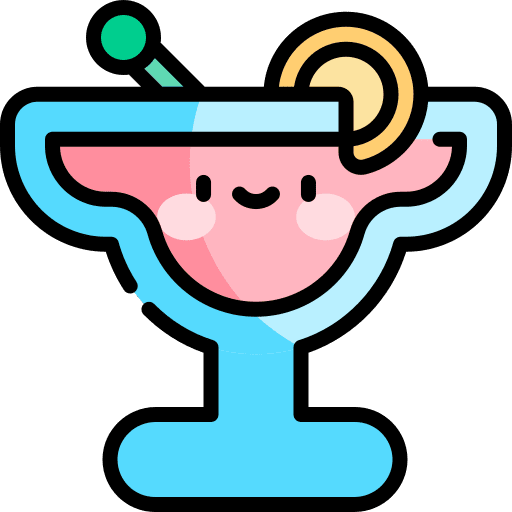 Cocktail food and restaurant cocktail alcohol icon