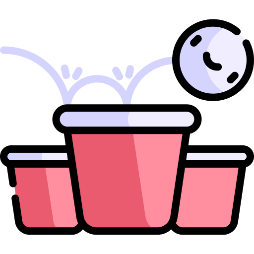 Beer pong gaming birthday and party beer pong icon
