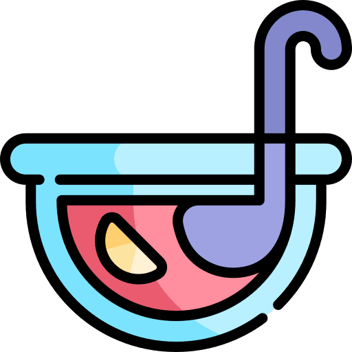 Punch celebration food punch bowl icon